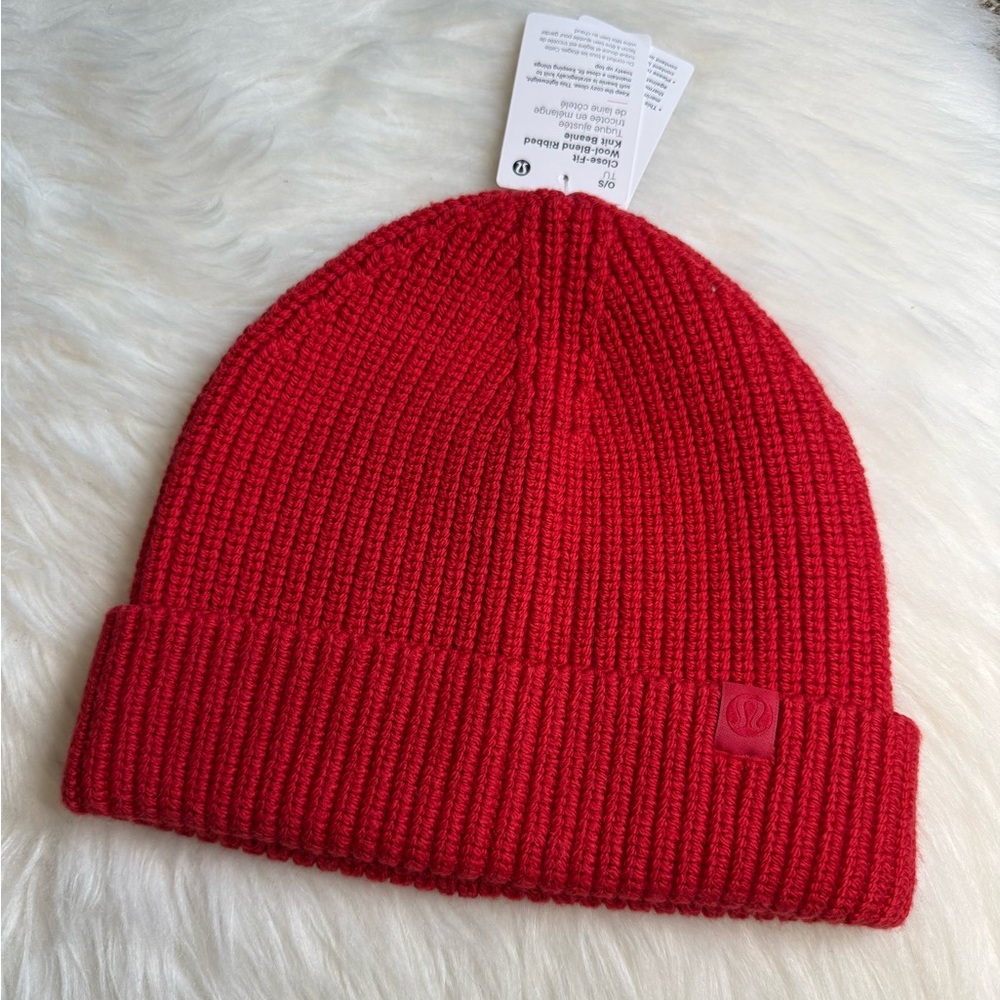 Lululemon Athletica Red Knit Beanie
